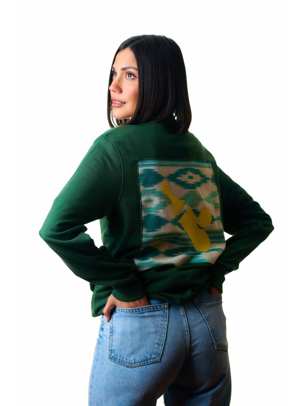Sudadera Ikat - Green